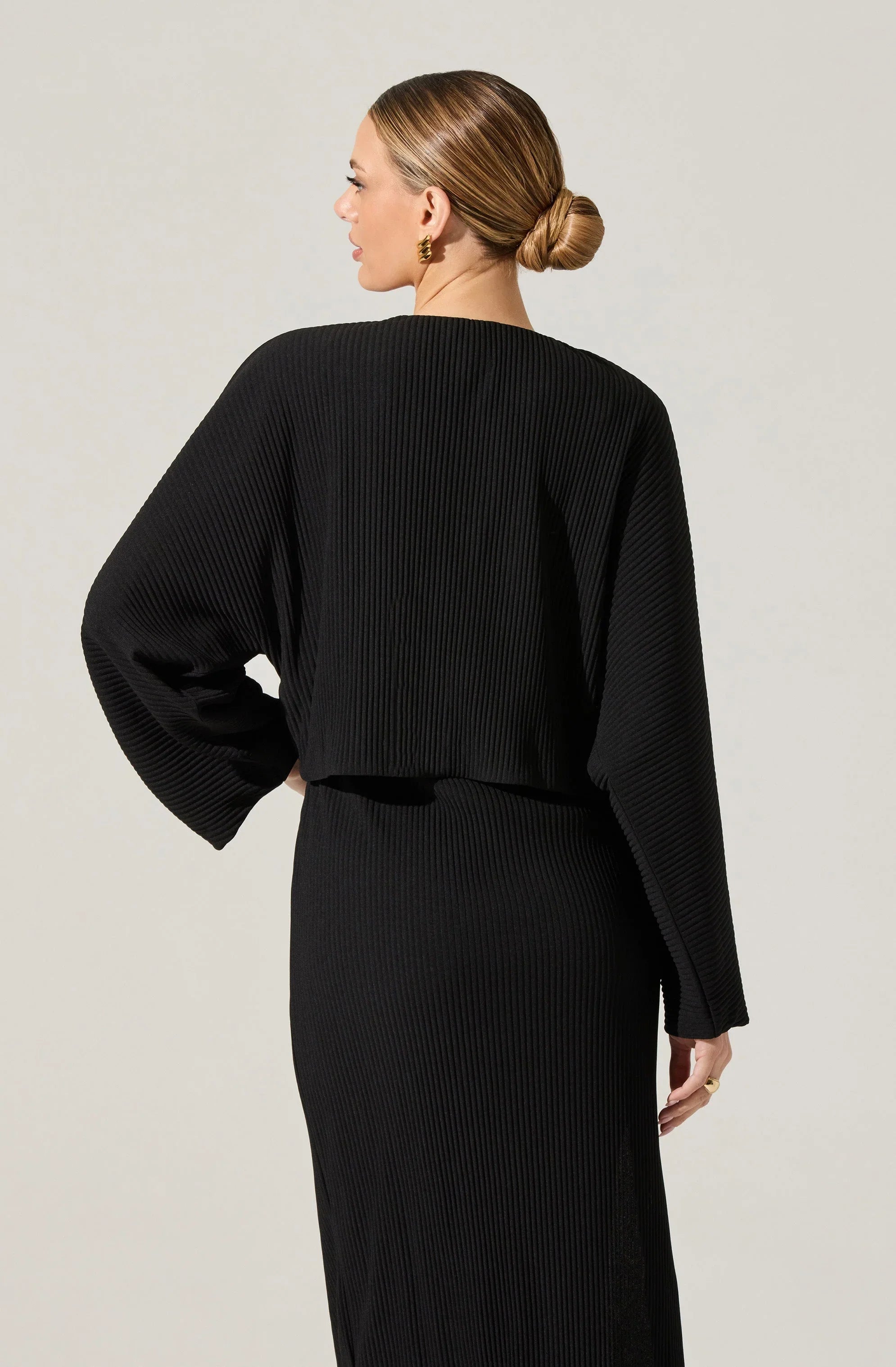 Lbruh Ribbed Midi Dress & Shrug Set