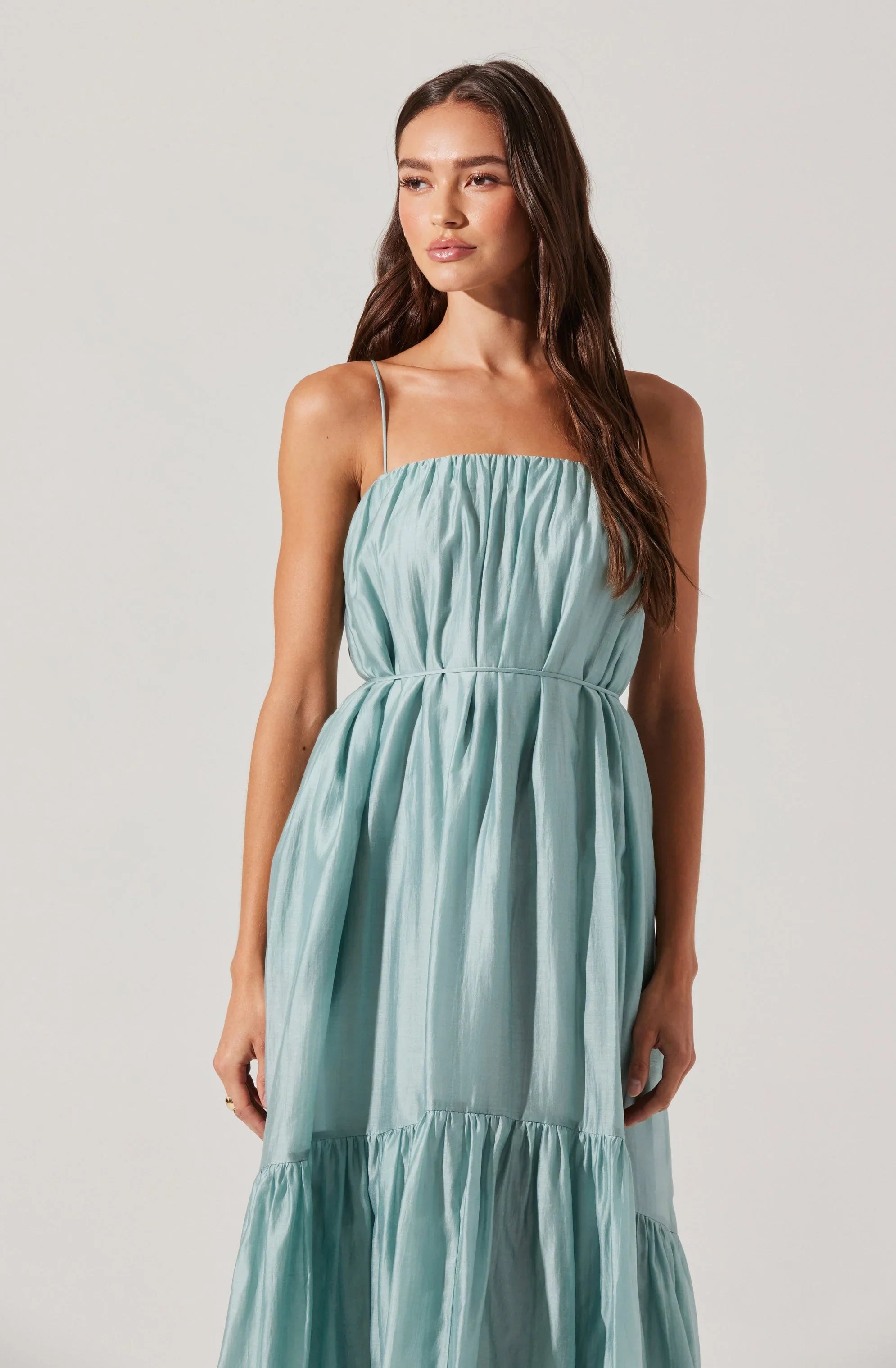 Lbruh Elisha Tiered High-Low Maxi Dress