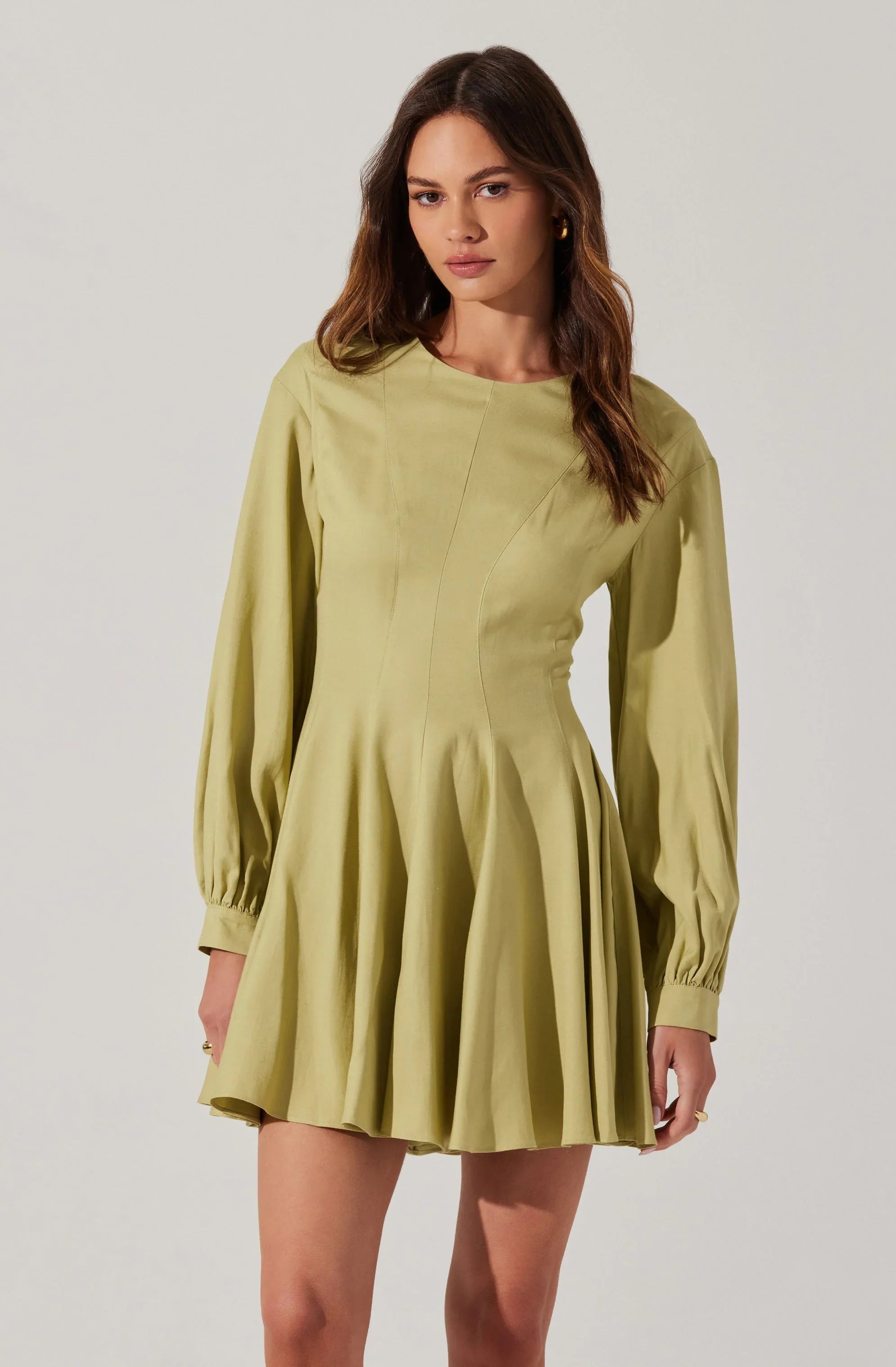 Lbruh Elowyn Linen Blend Skater Dress