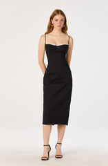 Lbruh Bea Lace Trim Bustier Midi Dress