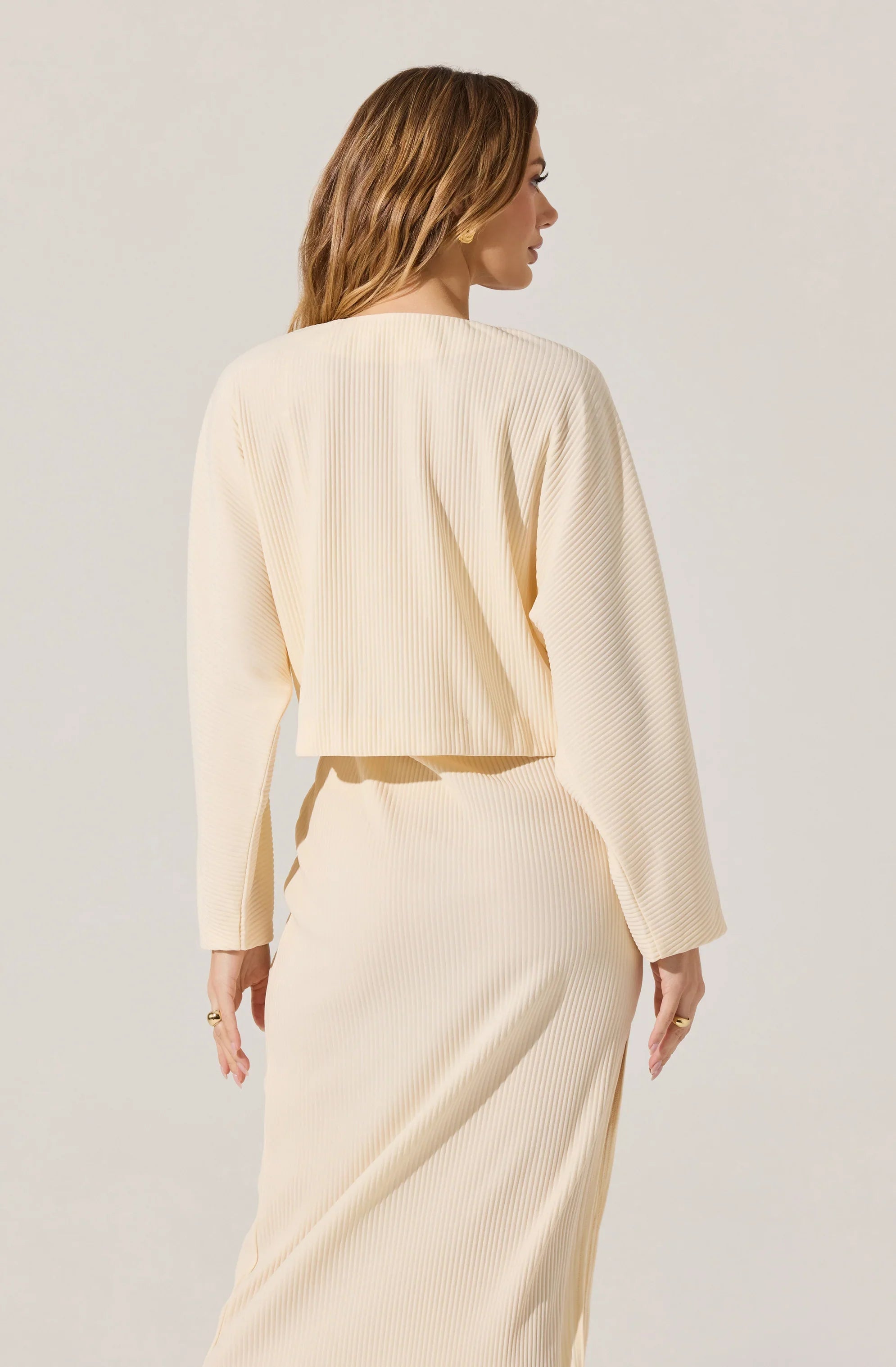 Lbruh Ribbed Midi Dress & Shrug Set