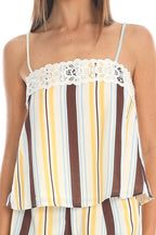 Bristol Striped Cami Top Yellow
