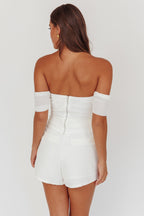 Melonie Off-Shoulder Top White