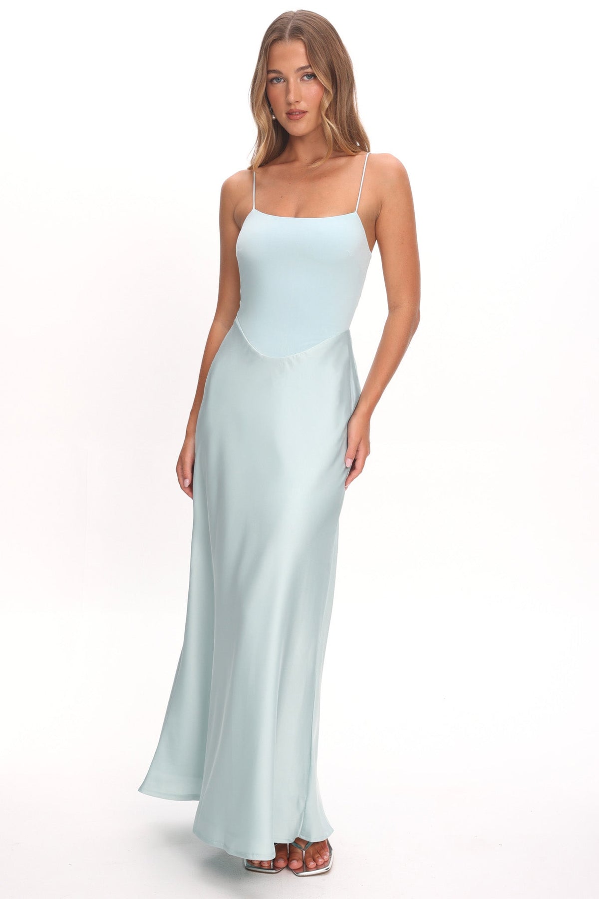 Talk To Me Cami Strap Maxi Dress Mint Main image