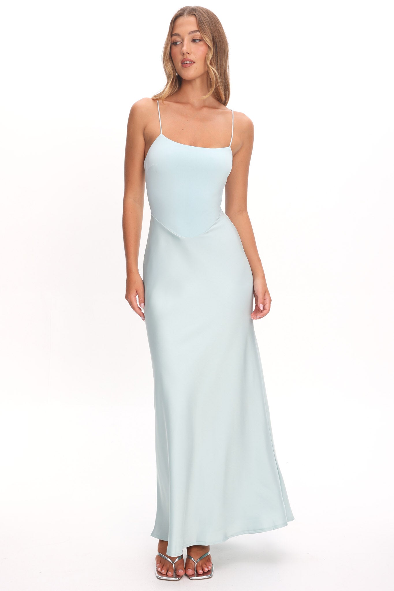 Talk To Me Cami Strap Maxi Dress Mint Secondary image