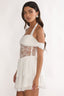 Esmara Mesh Waist Halter Mini Dress White