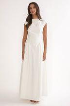 Lynnie Cap Sleeve Maxi Dress Cream