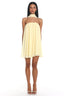 Read The Signs Strapless Mini Dress Butter