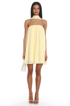 Read The Signs Strapless Mini Dress Butter