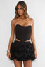 Alyra Structured Corset Top Black