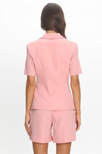 Impala Pleated Tailored Shorts Pink