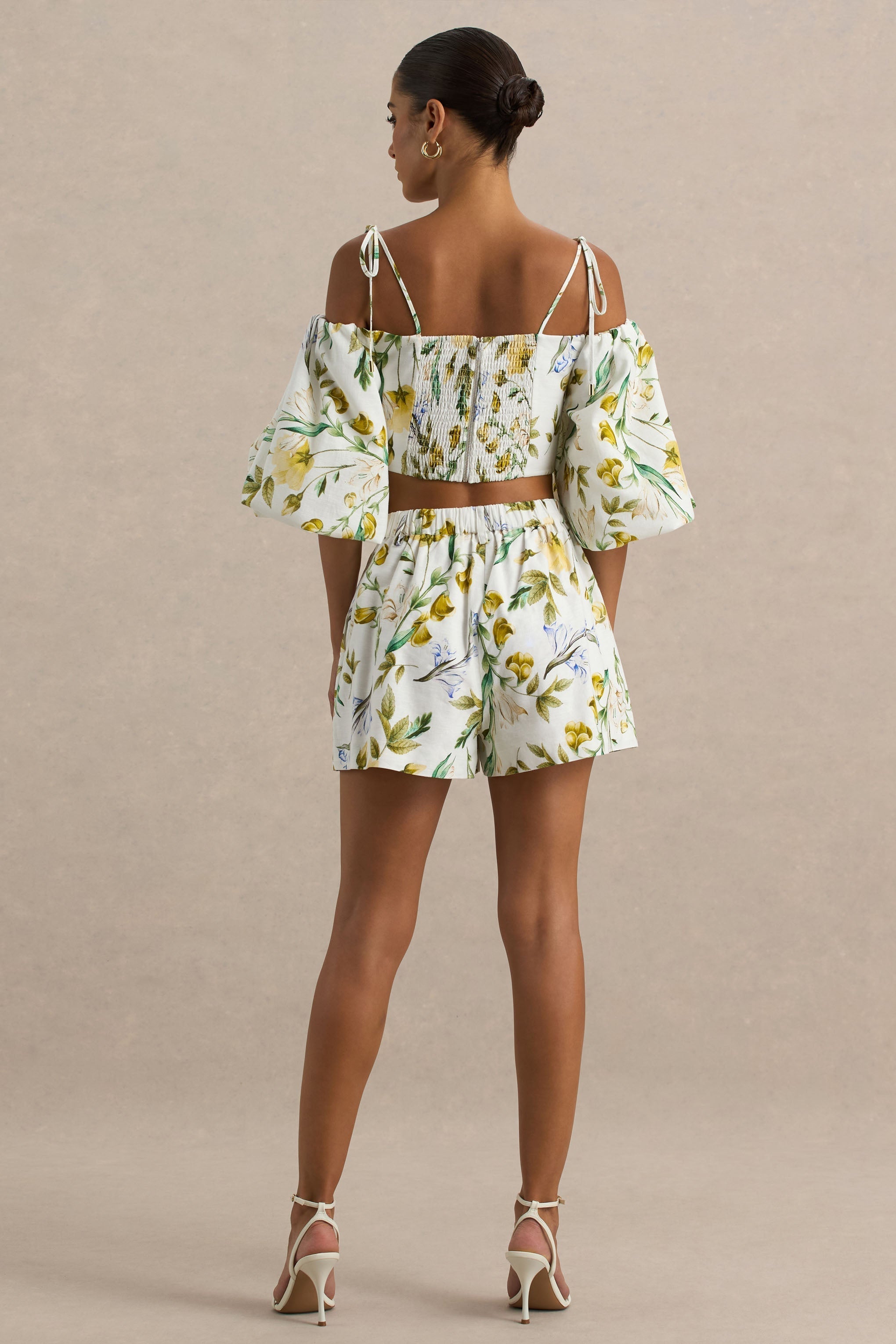 Pixel | Lemon Floral Print Shorts