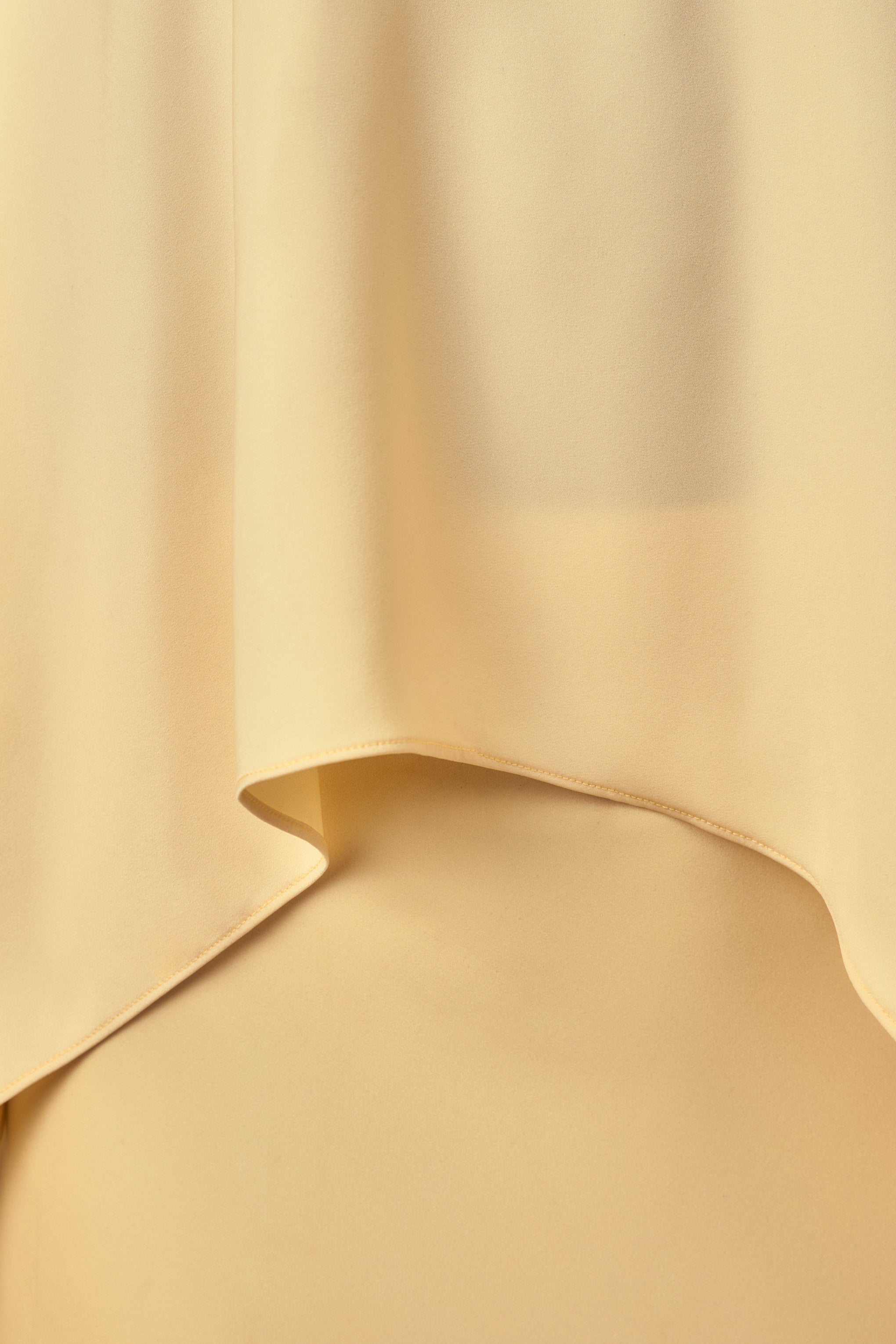 Sancelle | Lemon Matte Satin Halter-Neck Top