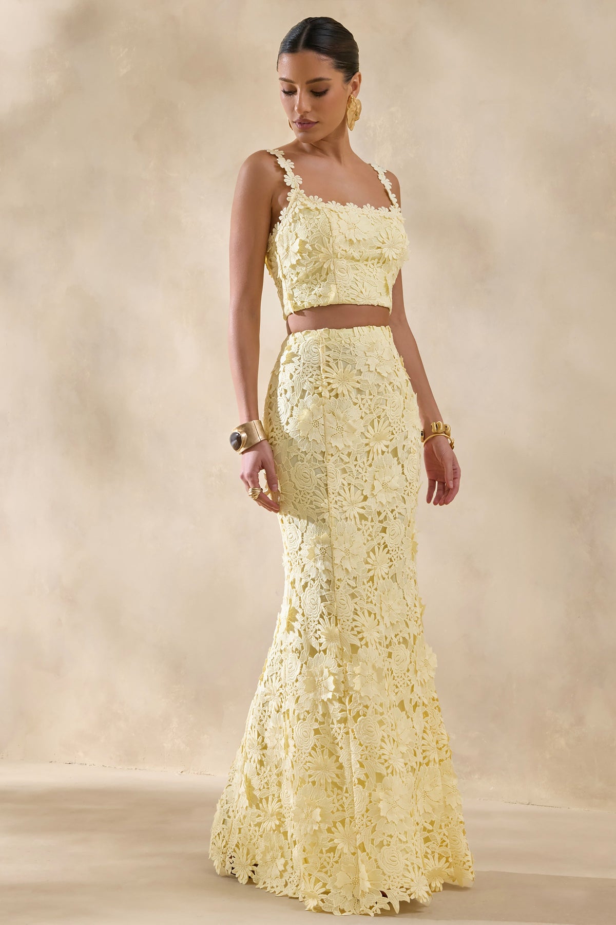 Esmara | Lemon Lace Maxi Skirt