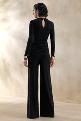 Safirra | Black Wide-Leg Trouser