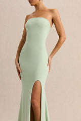 Melva | Mint Bandeau Maxi Dress