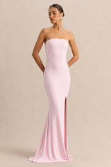 Melva | Light Pink Bandeau Maxi Dress