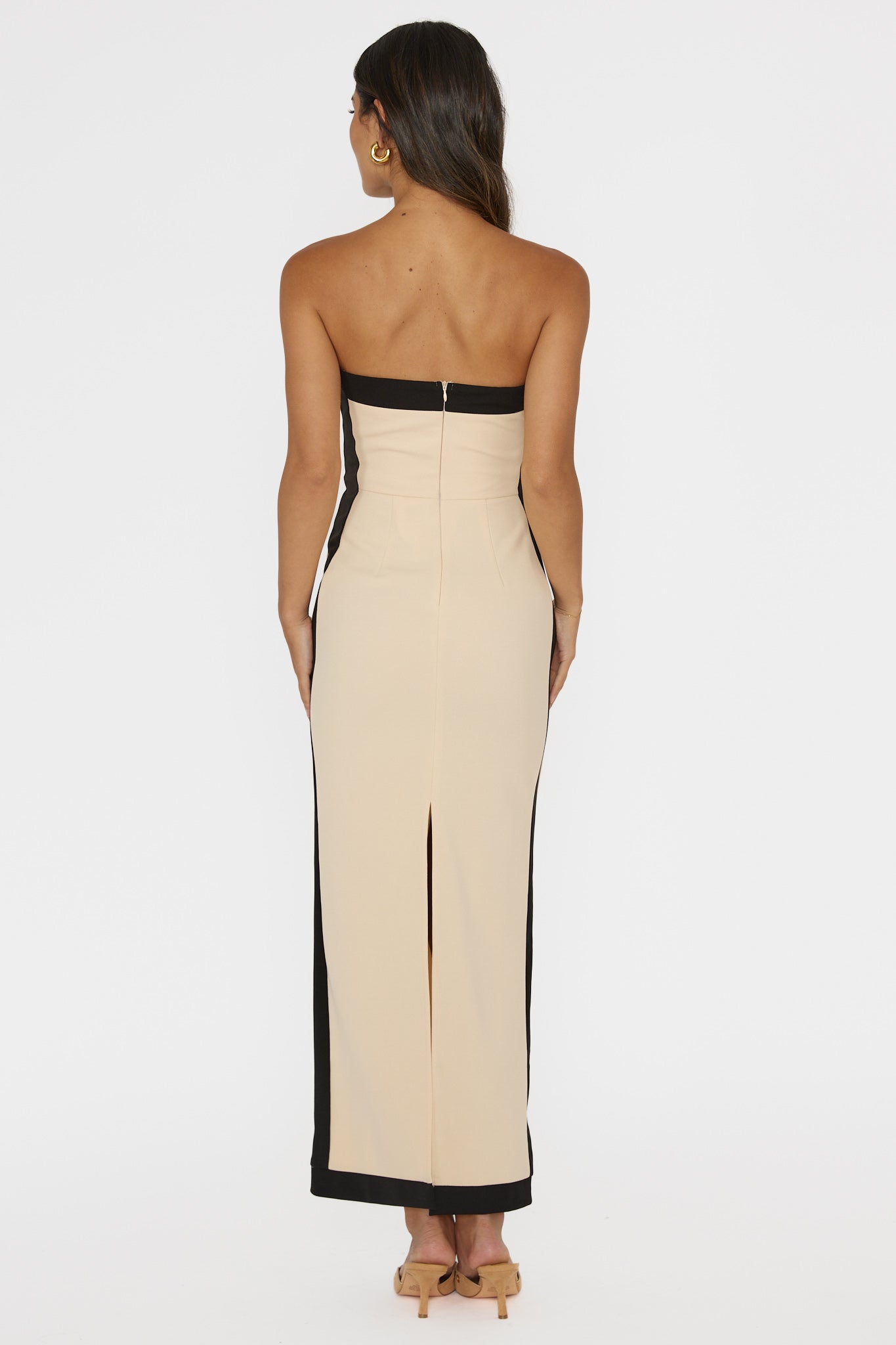 Tenika Strapless Bodycon Maxi Dress Nude Secondary image