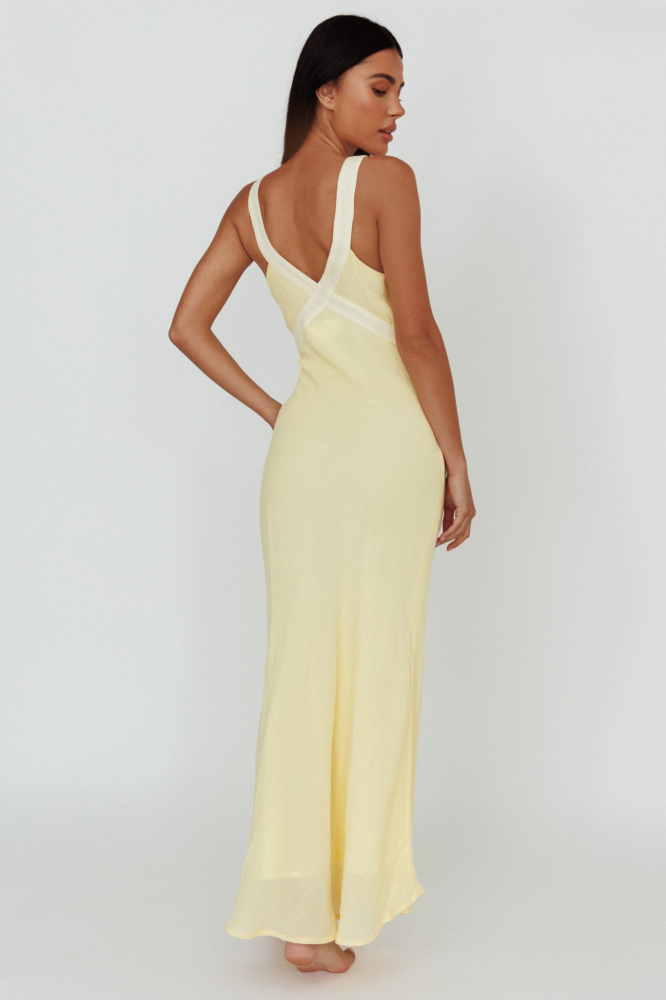 Zariah V-Neck Maxi Dress Yellow Secondary image