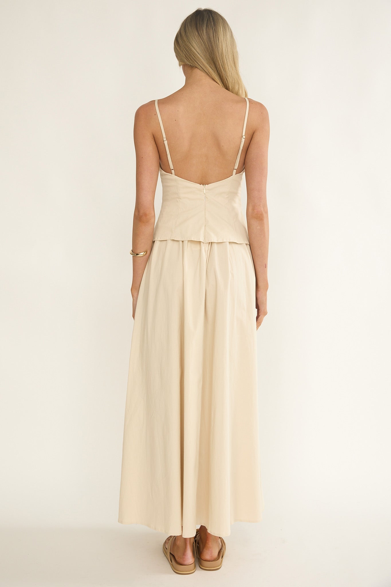 Antonita Cami Strap Maxi Dress Stone Secondary image