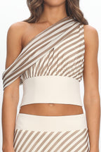 Noemi One Shoulder Top Caramel