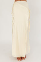 Jerica Wrap Front Maxi Skirt Butter