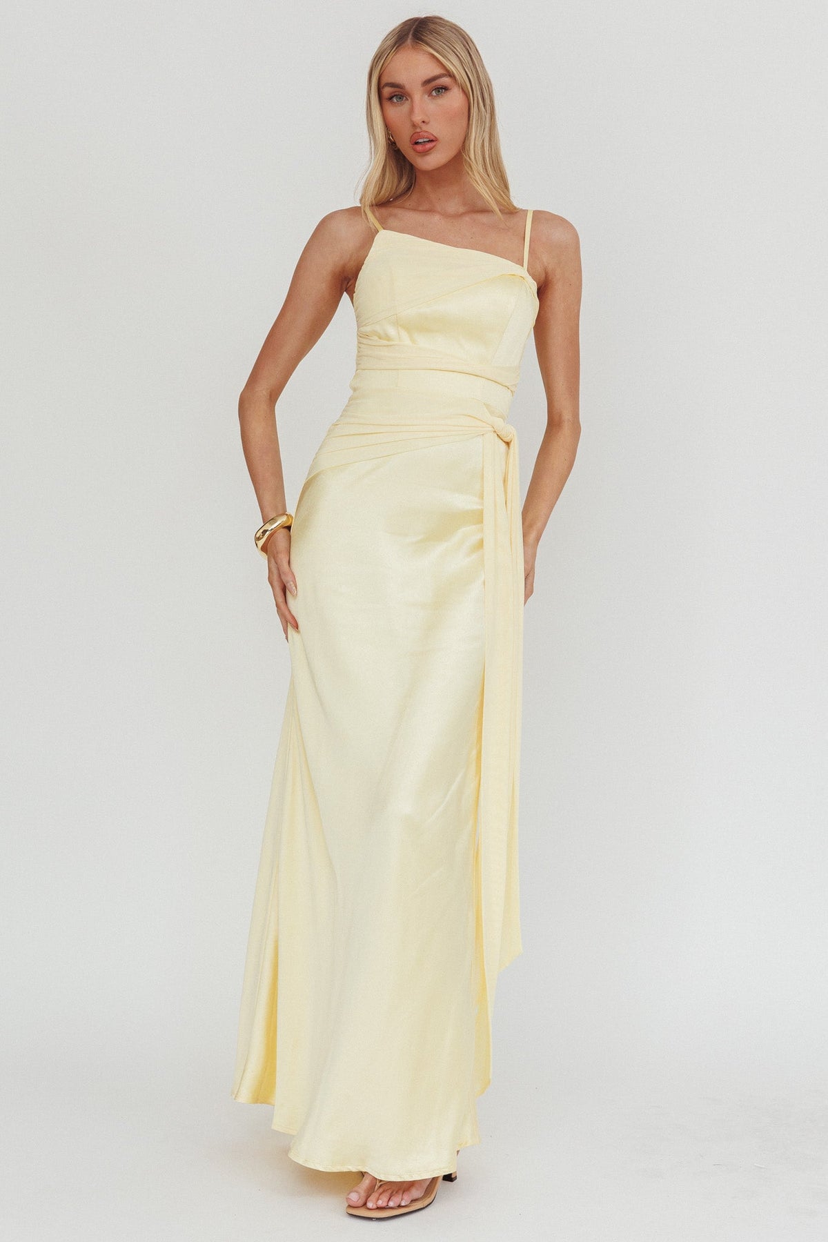 Wysandra Knot Detail Maxi Dress Butter Main image