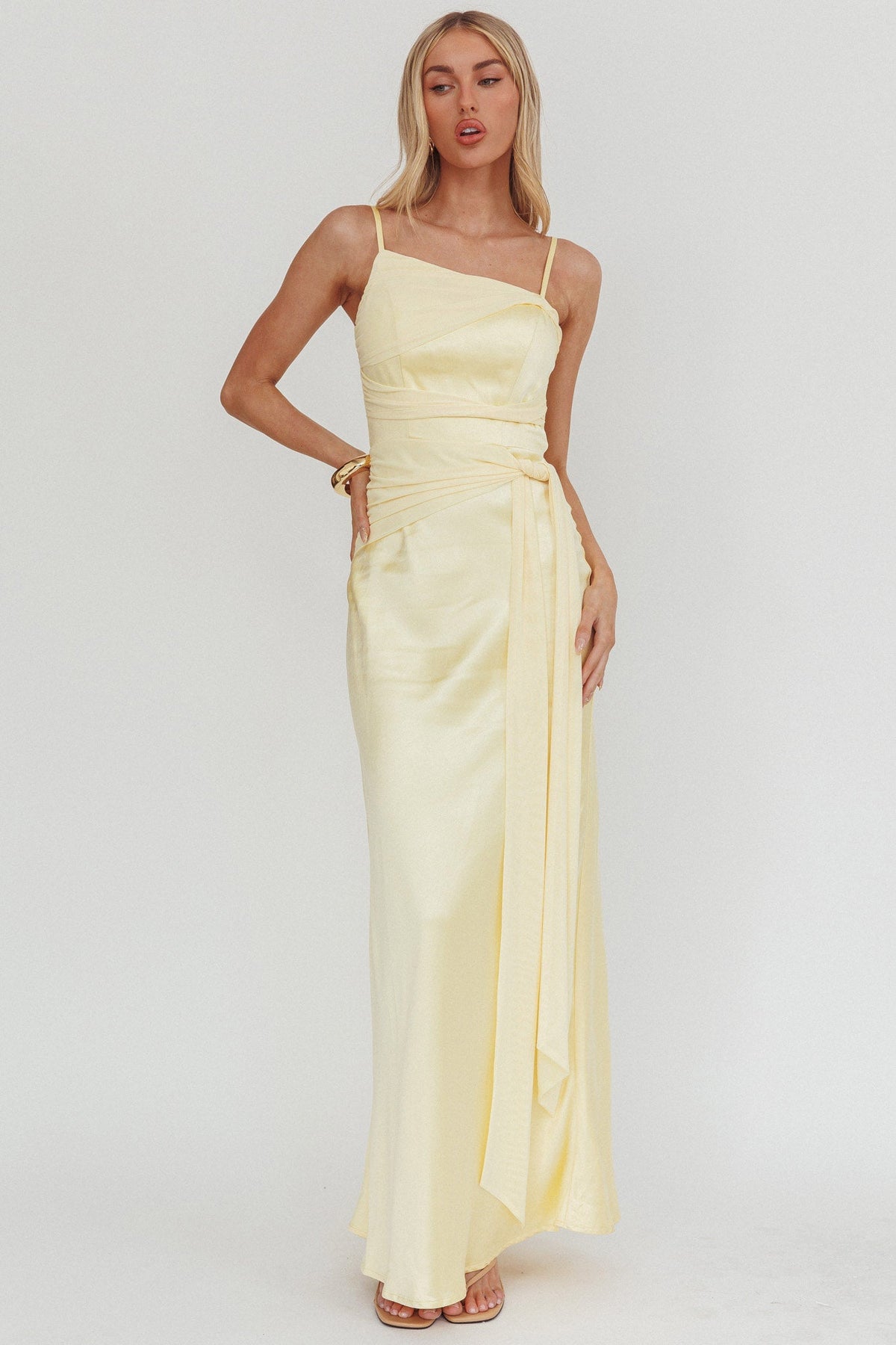 Wysandra Knot Detail Maxi Dress Butter