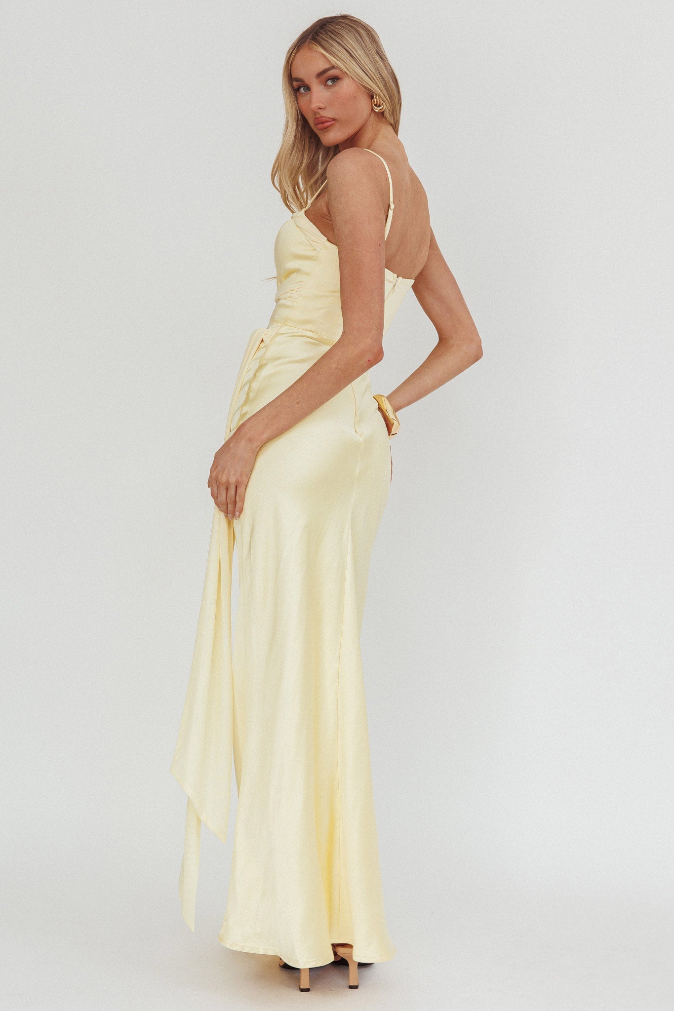 Wysandra Knot Detail Maxi Dress Butter Secondary image
