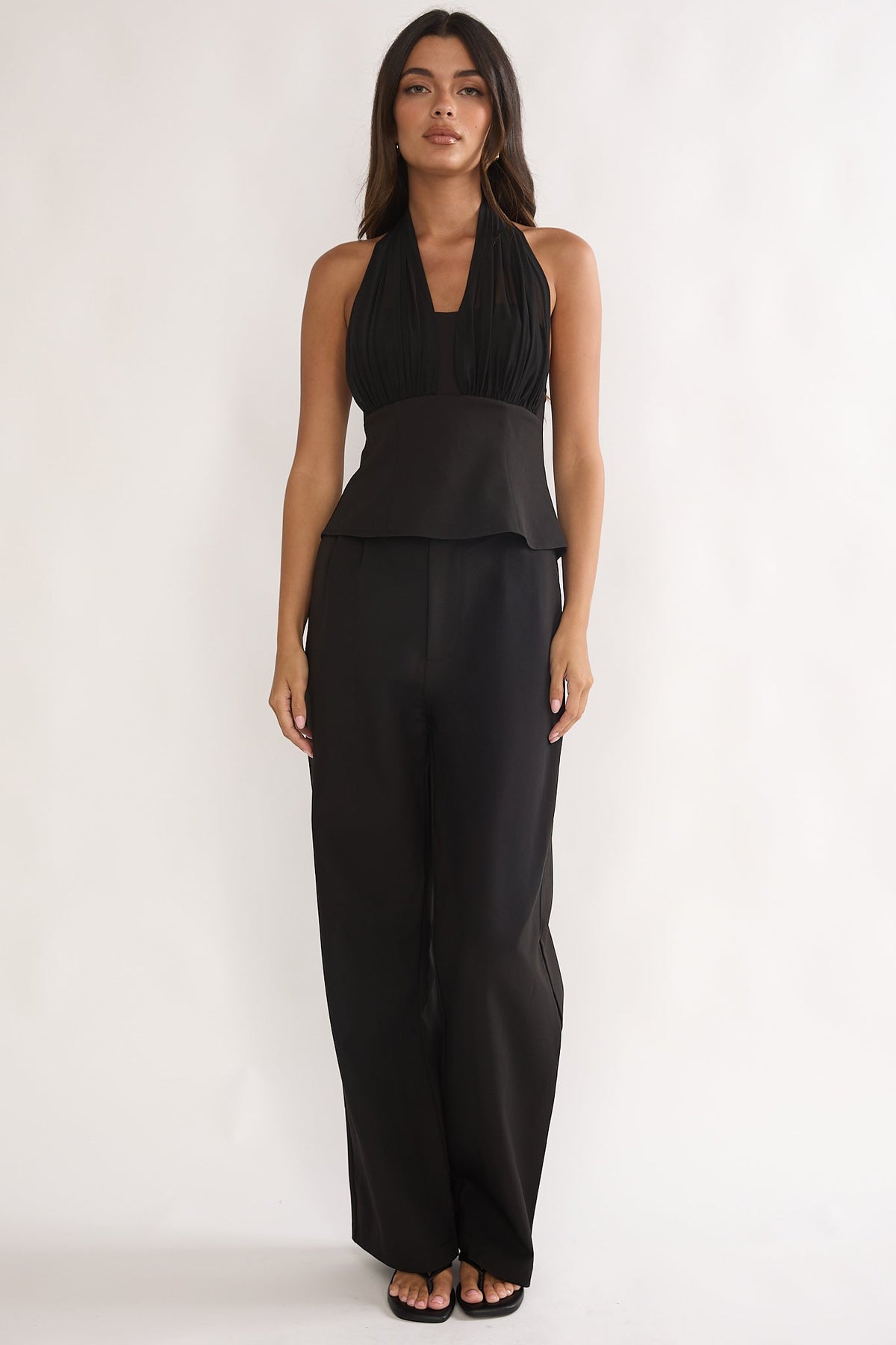 Meri Side Pocket Trouser Pants Black