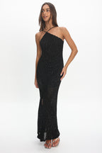 Zafrina Embellished Maxi Dress Black