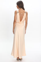 Effie Cowl Back Maxi Dress Cream