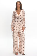 Anessa Balloon Sleeve Top Polka Dot Cream