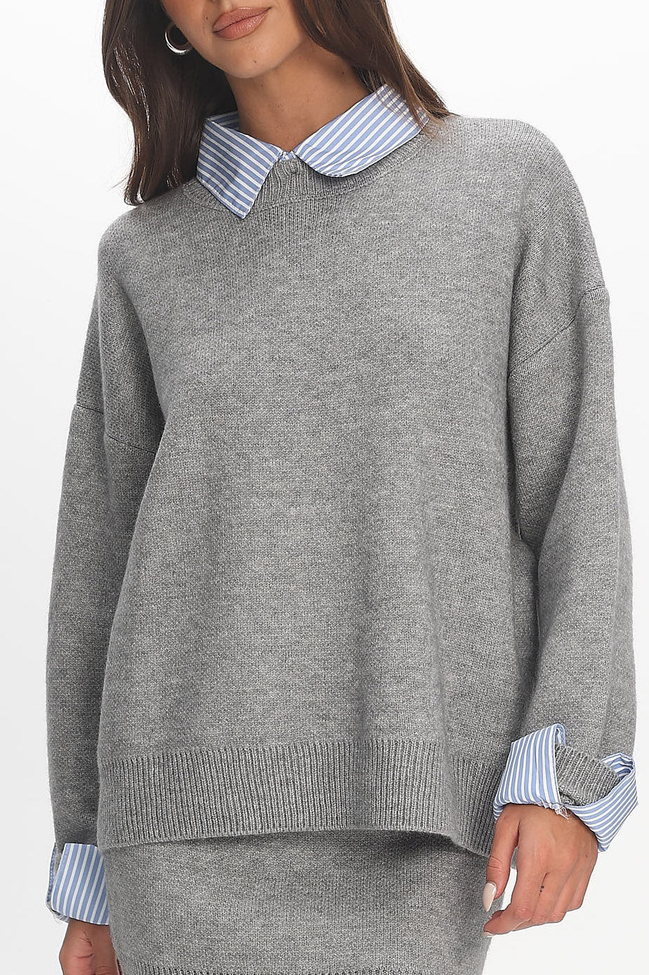 Marvelle Knit Top Grey
