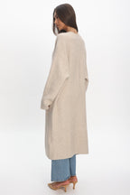 Last Light Longline Oversized Coat Oat