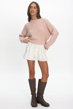 Cadence Knit Sweater Pink