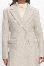 Zoyah Longline Trench Coat Oat