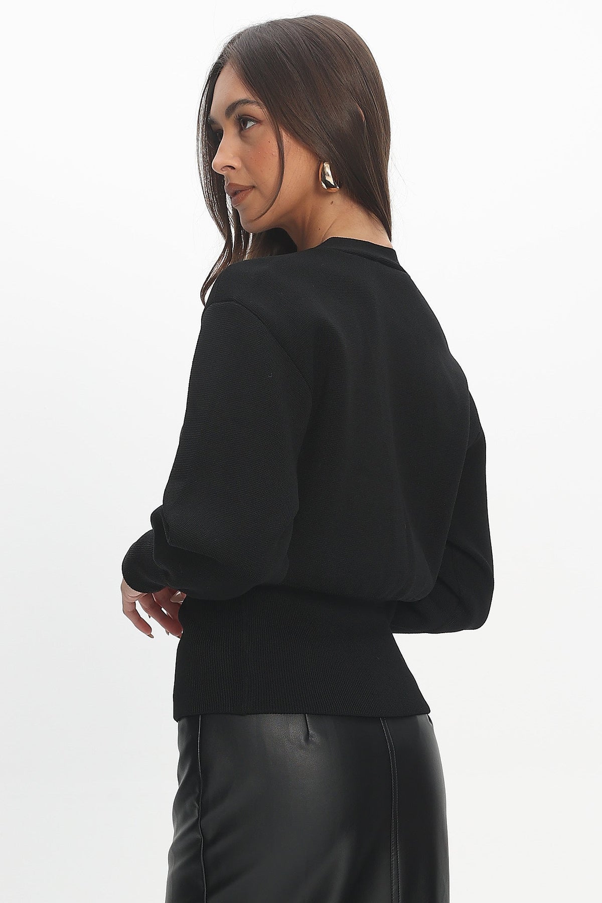 Nolana Buttoned Cardigan Black