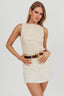 Lyre Song Backless Sleeveless Top Stone