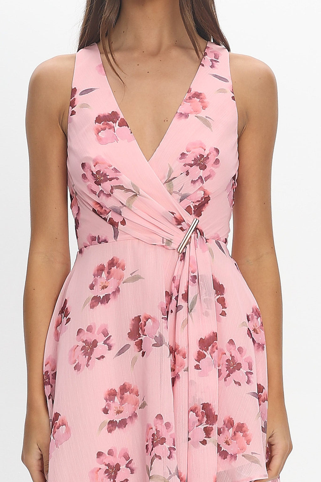 Riviera Nights Wrap Mini Dress Burgundy