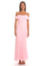 Costa Vera Off-Shoulder Maxi Dress Pink