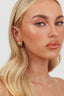 Melanie Ridged Earrings Gold