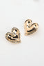 All My Love Heart Earrings Gold