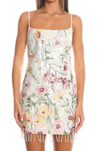 Palencia Sequin Mini Dress Cream
