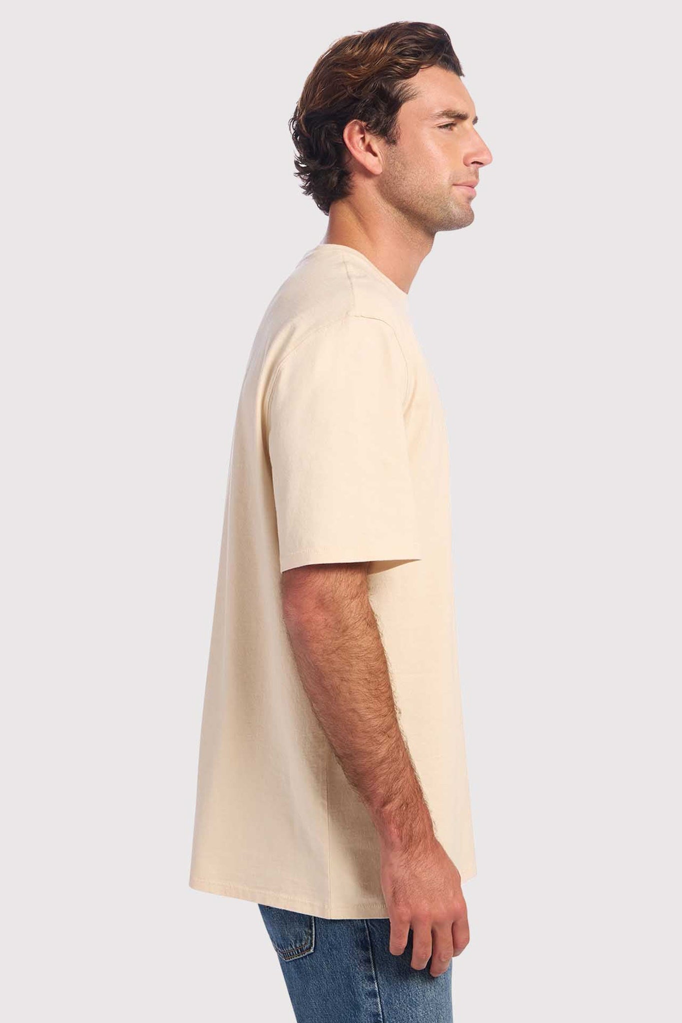 Vintage Cotton Men's Everyday T-Shirt | Washed Bone