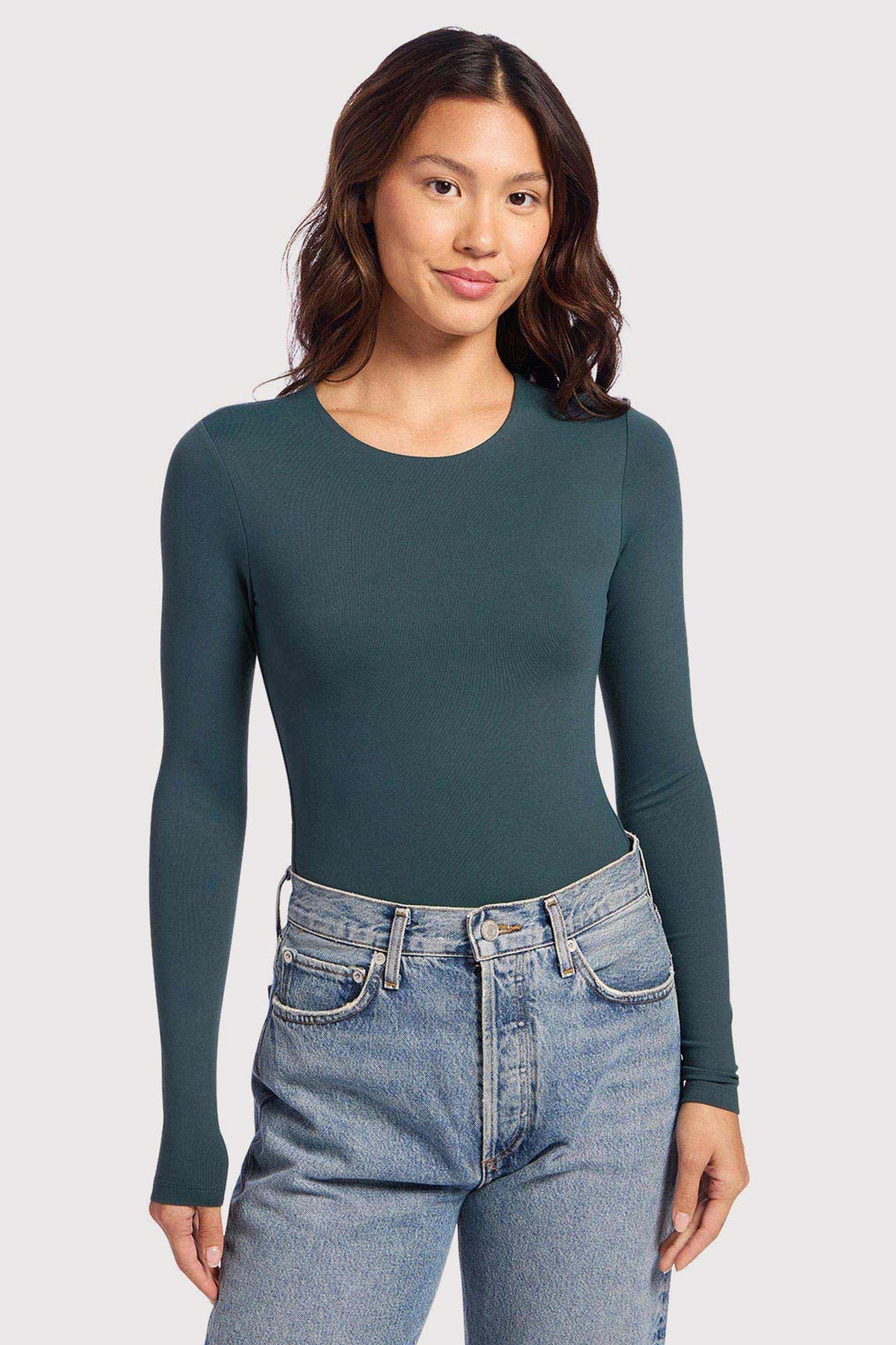 Long Sleeve Crewneck Bodysuit | Alpine