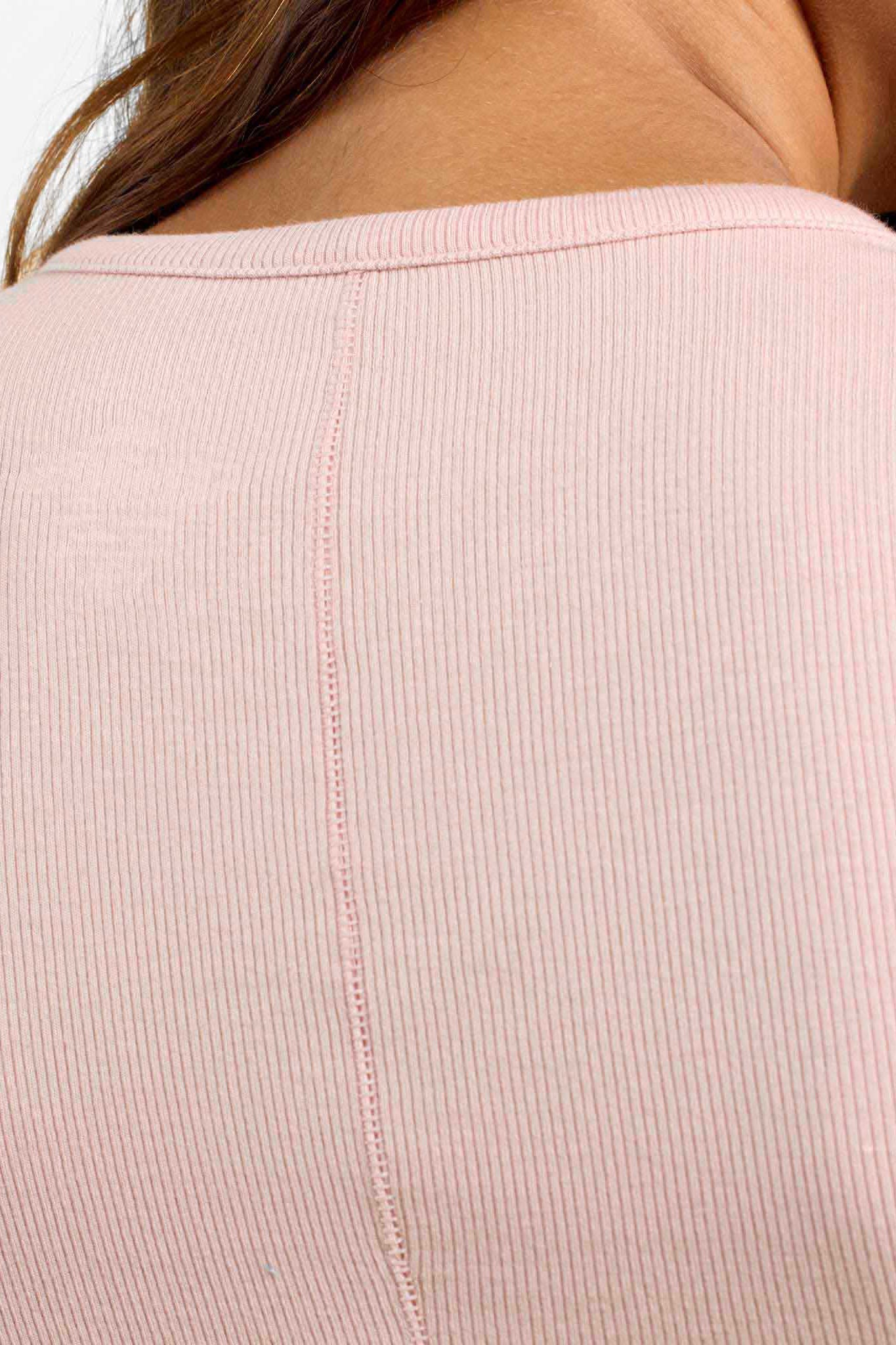 Slinky Rib Long Sleeve Shirt | Ribbon