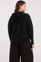 Luxe Knit Hoodie | Black