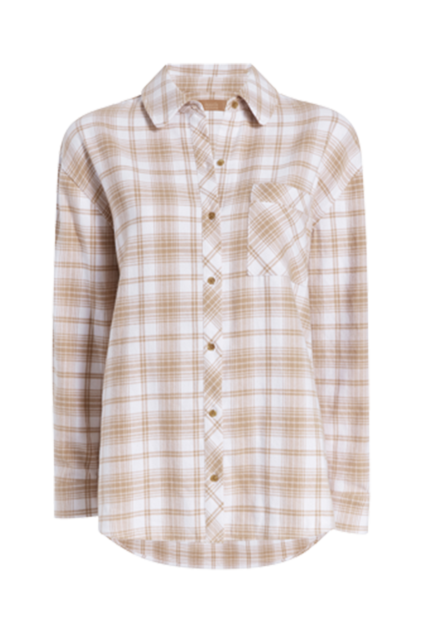 Boyfriend Flannel | White/Sand