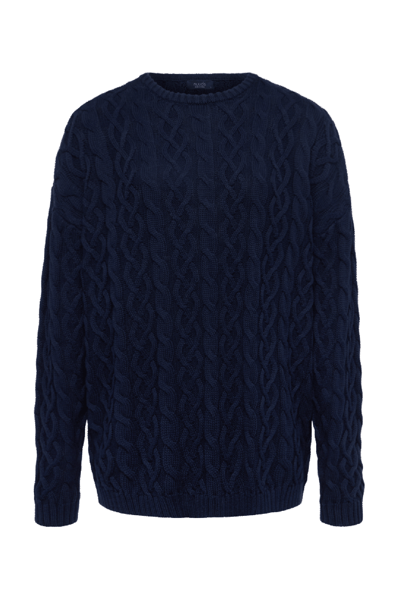 Lightweight Cable Sweater | Navy